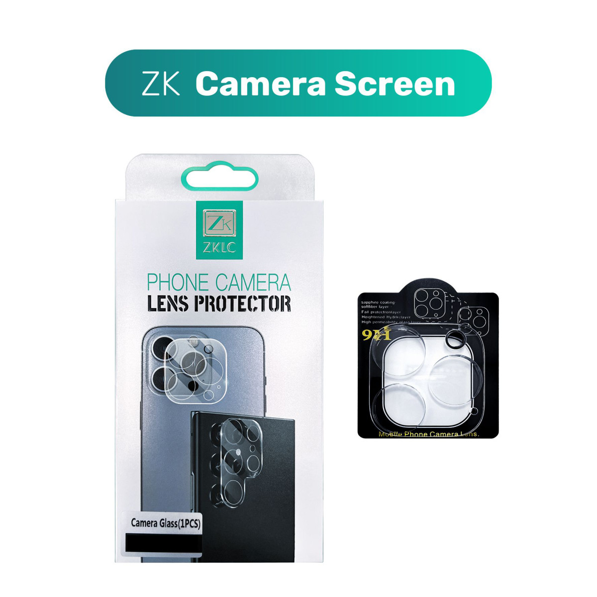 Захисне скло ZK for camera iPhone 13 Pro/13 Pro Max Hawk-Eye Glass Alphine Green