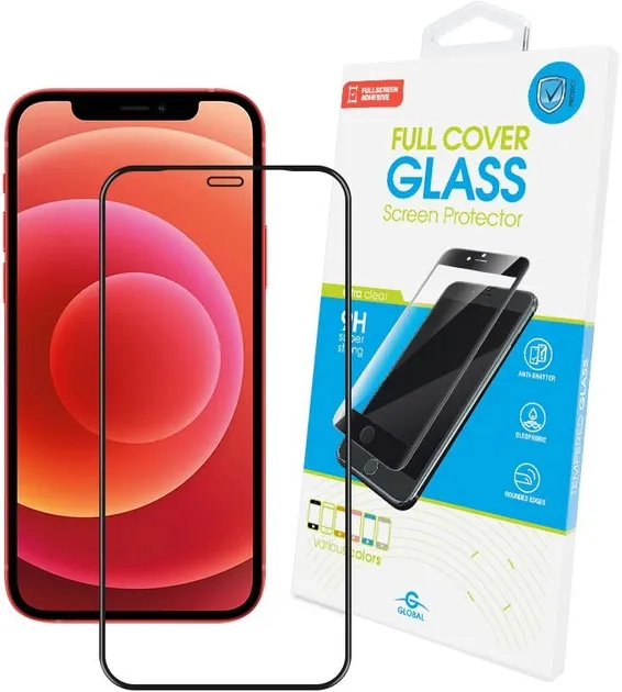 Защитное стекло Full Glue glass for camera iPhone 12 Pro Black