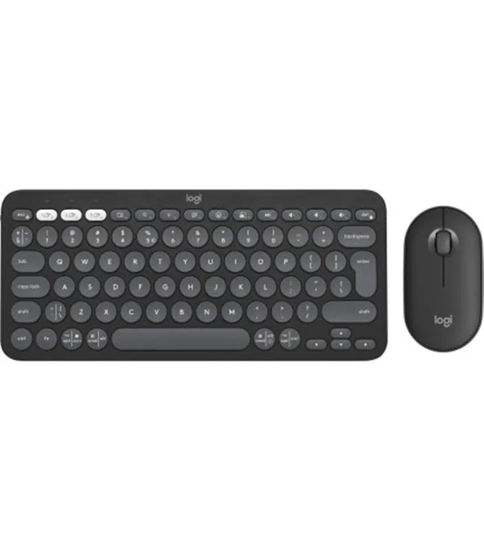 Комплект (клавіатура і мишка) Logitech Pebble 2 Combo Wireless Graphite US