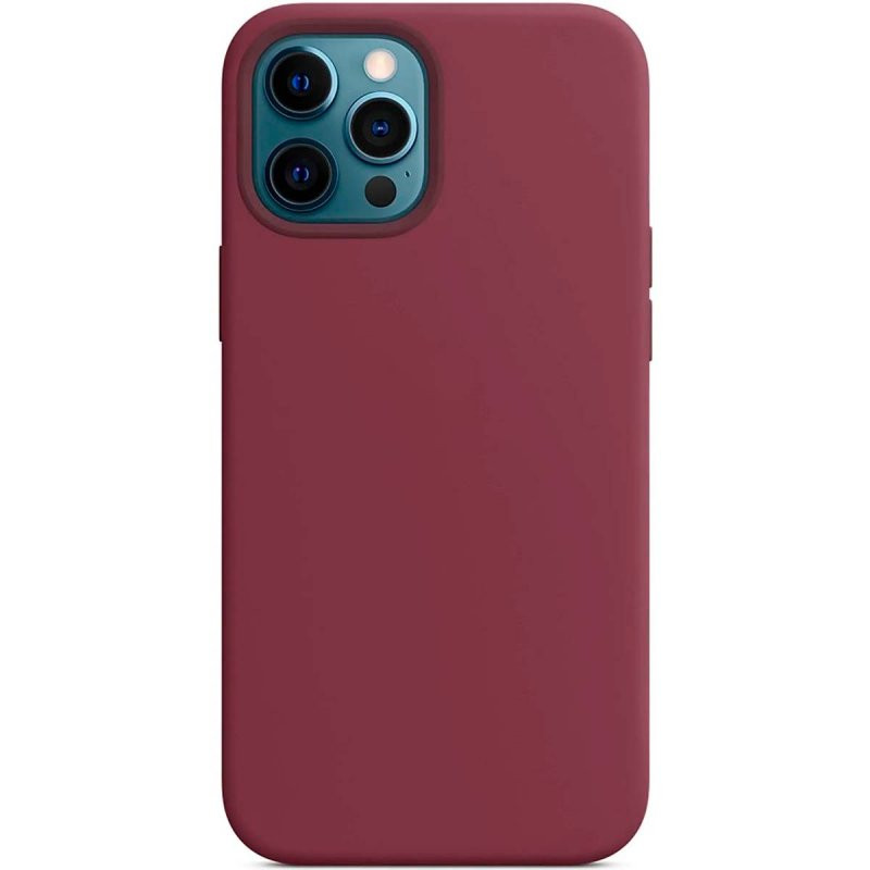 Чехол-накладка Monblan iPhone 12 Pro Max Magnetic Silicone Series MagSafe & Animation Plum