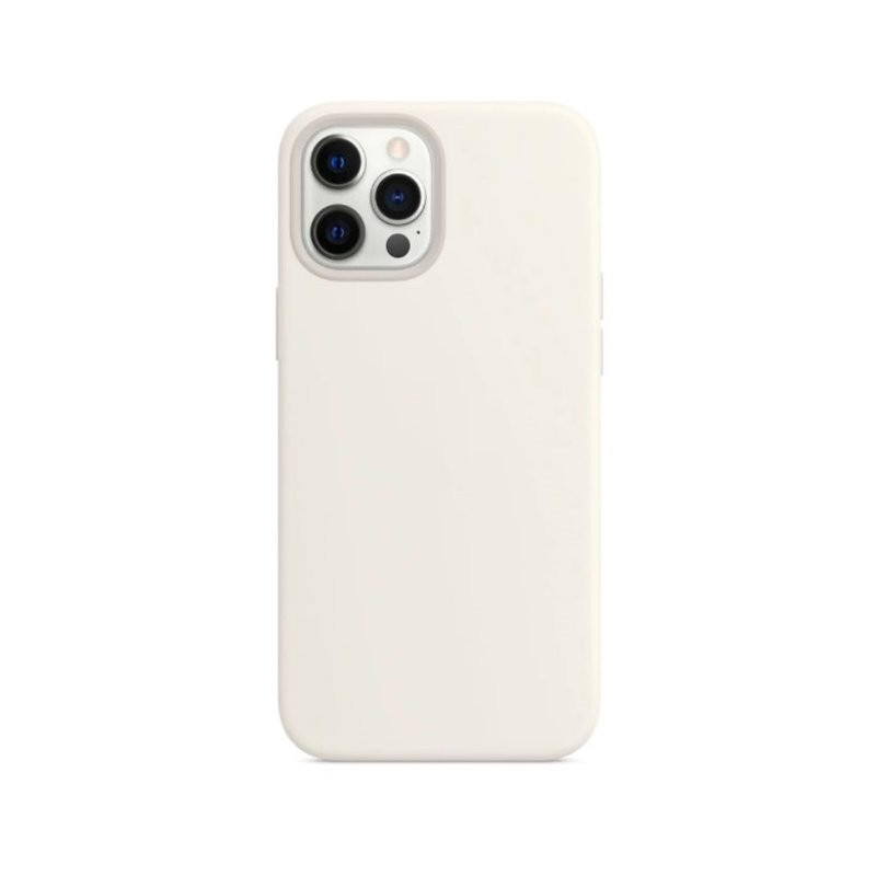 Чехол-накладка Monblan iPhone 12 Pro Max Magnetic Silicone Series MagSafe & Animation White