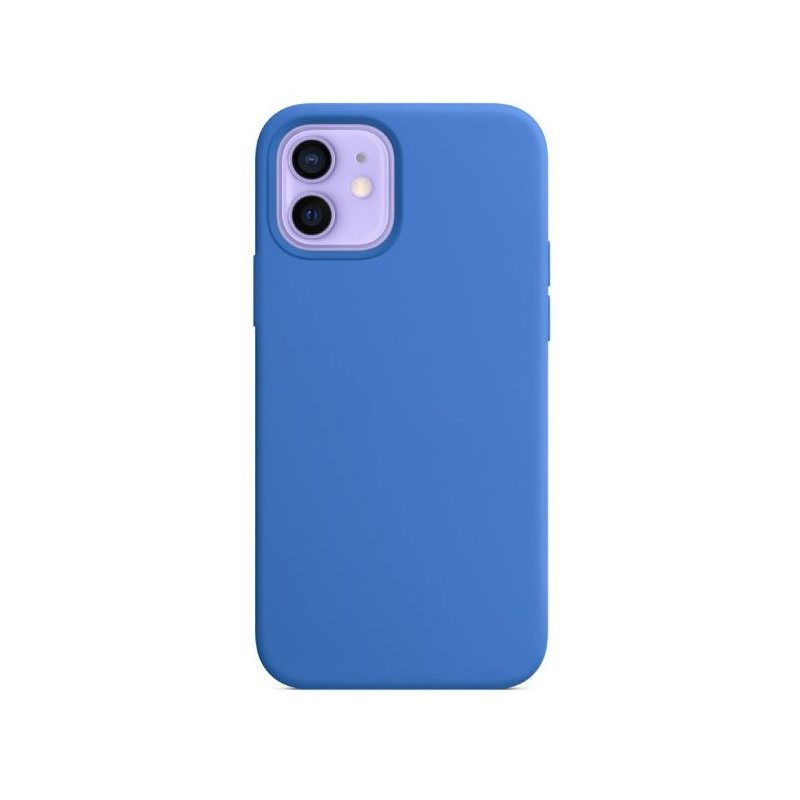 Чехол-накладка Monblan iPhone 12/12 Pro Magnetic Silicone Series MagSafe & Animation Capri Blue