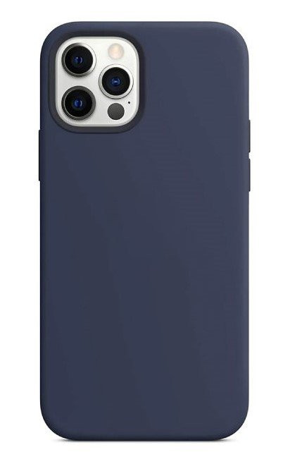 Чохол-накладка Monblan iPhone 12/12 Pro Magnetic Silicone Series MagSafe & Animation Deep Navy