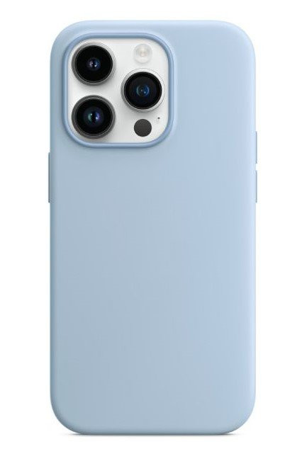 Чехол-накладка Monblan iPhone 13 Pro Magnetic Silicone Series MagSafe & Animation Blue Fog