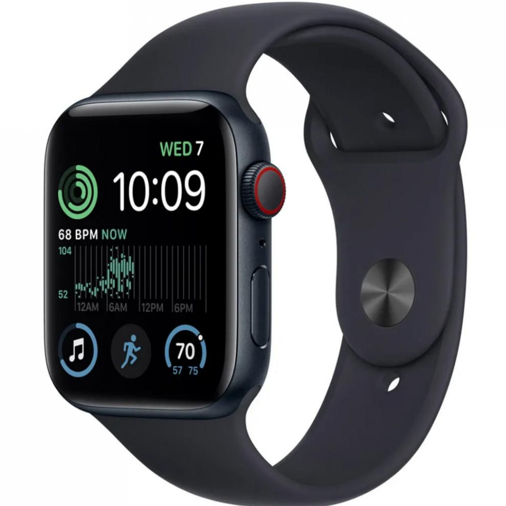 Смарт-часы Apple Watch SE 2 GPS 40mm Midnight Aluminium Case with Midnight Sport Band S/M (MNT73, MR9X3)