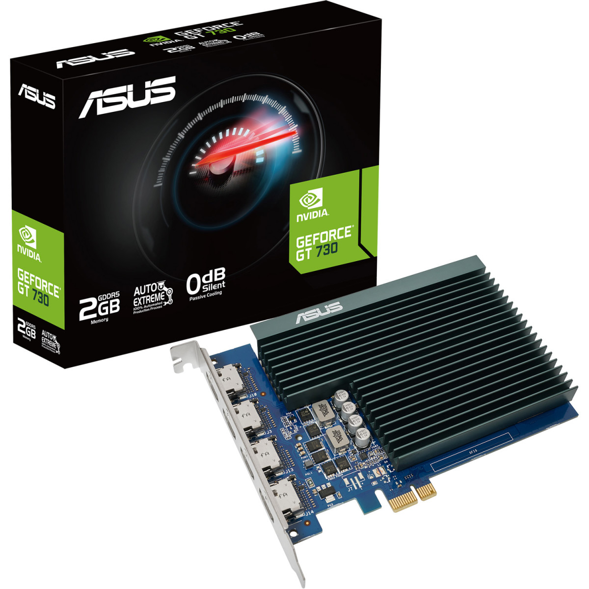 Відеокарта Asus GeForce GT 730 2GB GDDR5 Silent loe 4 HDMI GT730-4H-SL-2GD5