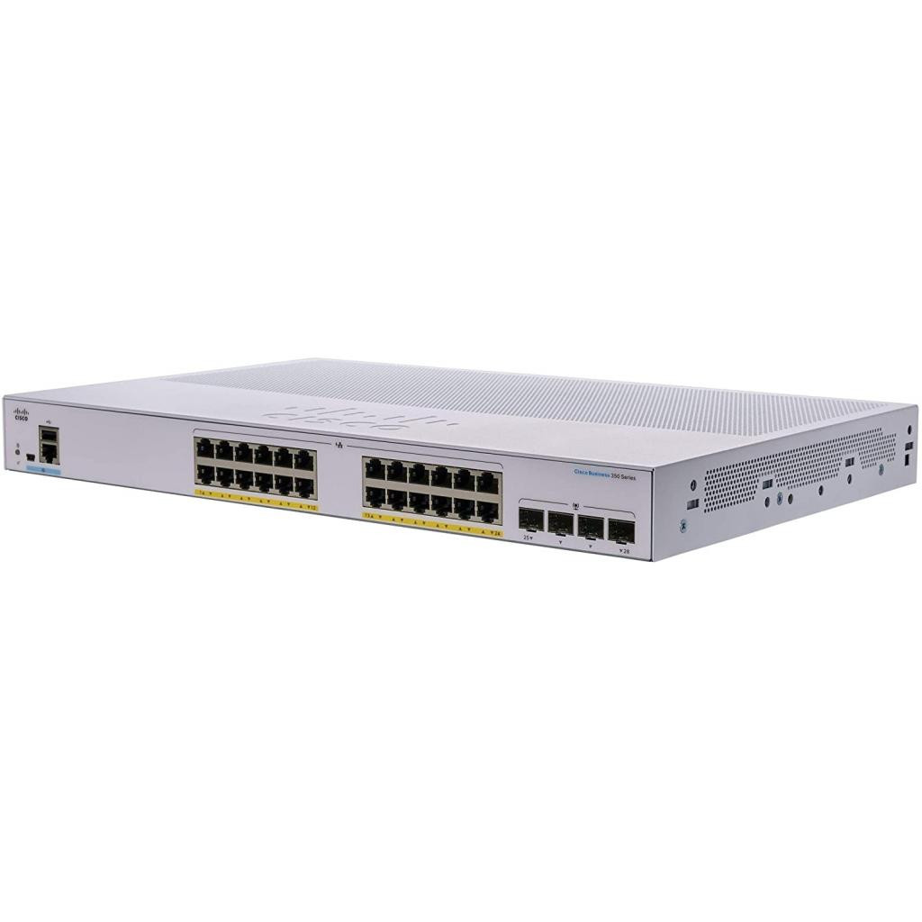 Комутатор Cisco CBS350 Managed (CBS350-24P-4X-EU)