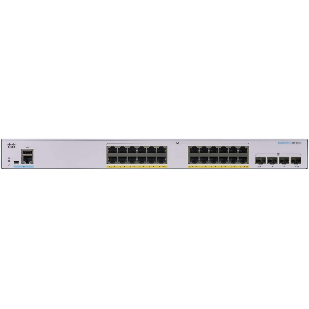 Комутатор Cisco CBS250 Smart (CBS250-24P-4G-EU)