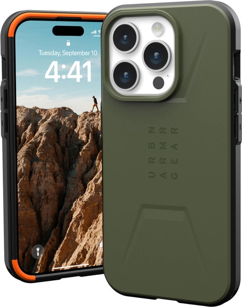 Панель UAG for Apple iPhone 15 Pro Civilian Magsafe Olive Drab