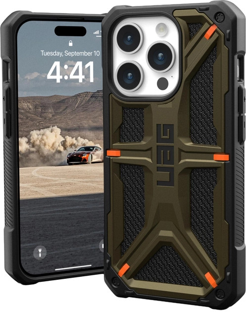 Панель UAG for Apple iPhone 15 Pro Monarch Kevlar Elemental Green