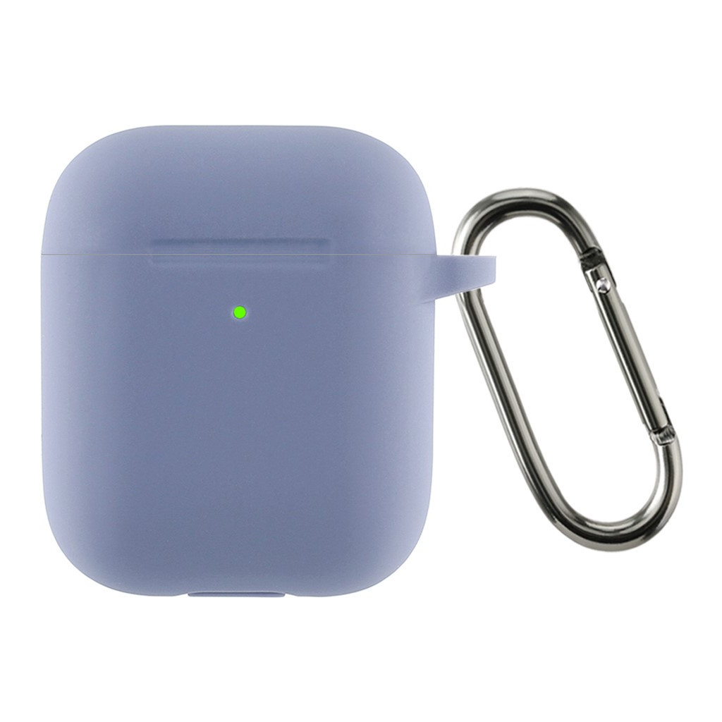 Аксесуар для навушників Armorstandart Ultrathin Silicone Case With Hook для Apple AirPods 2 Lavender Grey (ARM59684)