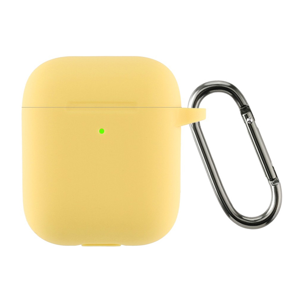 Аксессуар для наушников Armorstandart Ultrathin Silicone Case With Hook для Apple AirPods 2 Yellow (ARM59696)