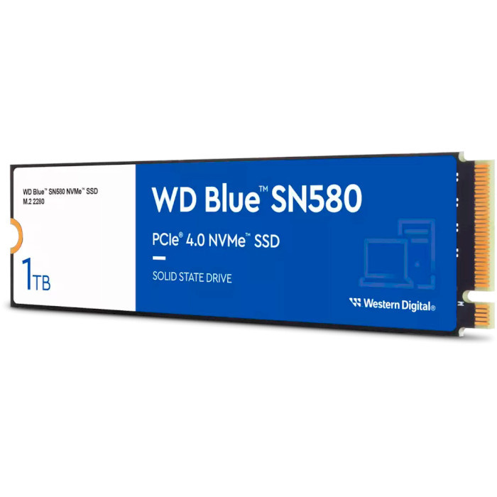 SSD накопитель Western Digital Blue SN580 1 TB (Western DigitalS100T3B0E)