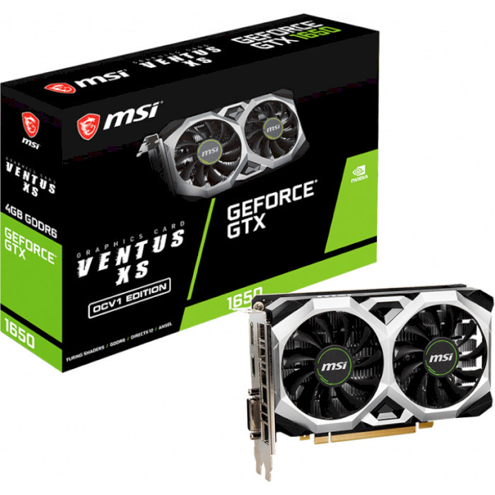 Відеокарта MSI GeForce GTX 1650 D6 VENTUS XS OCV1 (912-V809-3831)