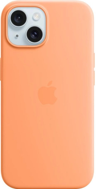 Панель Apple iPhone 15 Silicone Case with MagSafe - Orange Sorbet