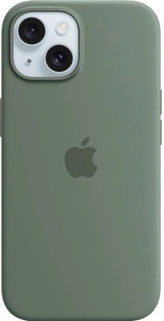 Панель Apple iPhone 15 Silicone Case with MagSafe - Cypress