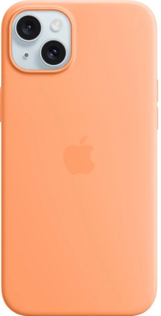 Панель Apple iPhone 15 Plus Silicone Case with MagSafe - Orange Sorbet