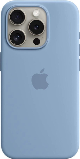 Панель Apple iPhone 15 Pro Silicone Case with MagSafe - Winter Blue