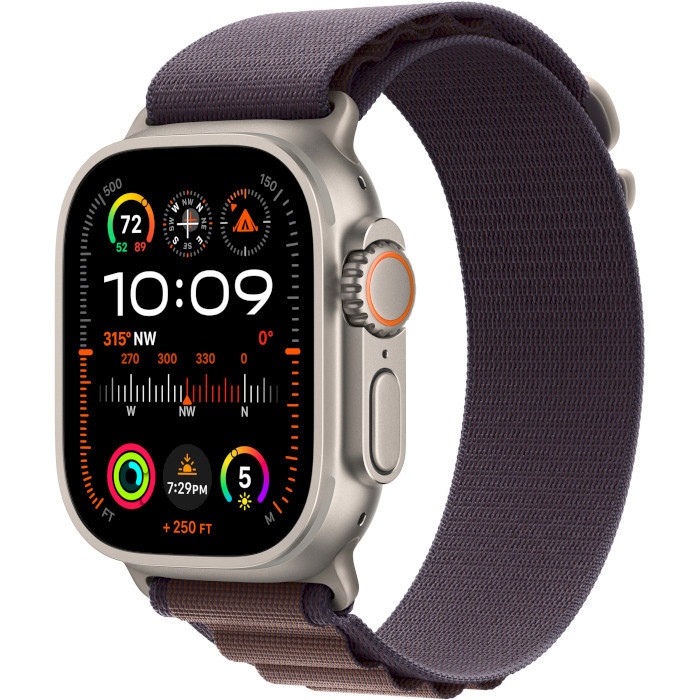 Смарт-часы Apple Watch Ultra 2 GPS + Cellular 49mm Titanium Case with Indigo Alpine Loop - Medium (MRET3UL/A)