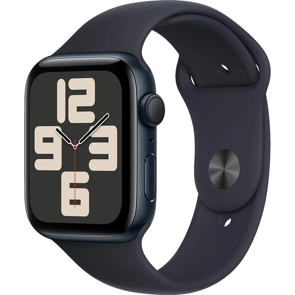 Смарт-часы Apple Watch SE 2 GPS 44mm Midnight Aluminium Case with Midnight Sport Band S/M (MRE73QP/A) UA