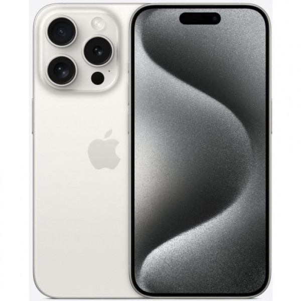 Смартфон Apple iPhone 15 Pro 256Gb White Titanium (eSim) (MTQT3)