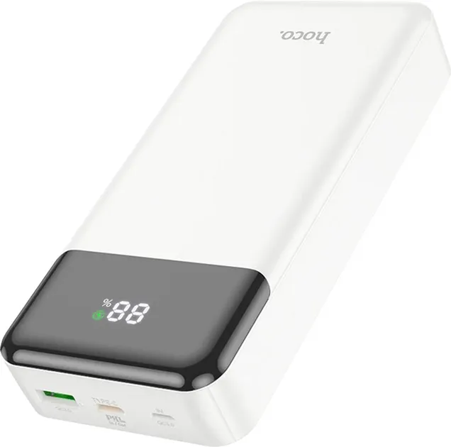 Зовнішній акумулятор Hoco J102A Cool figure 20W 20000mAh White