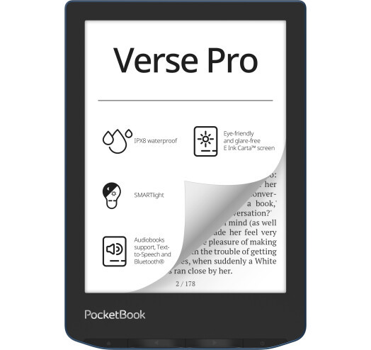 Електронна книга  PocketBook 634 Verse Pro Azure (PB634-A-CIS)