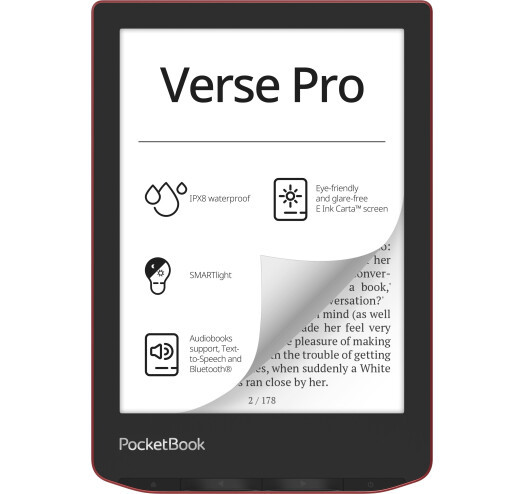 Електронна книга  Pocketbook 634 Passion Red (PB634-3-CIS)