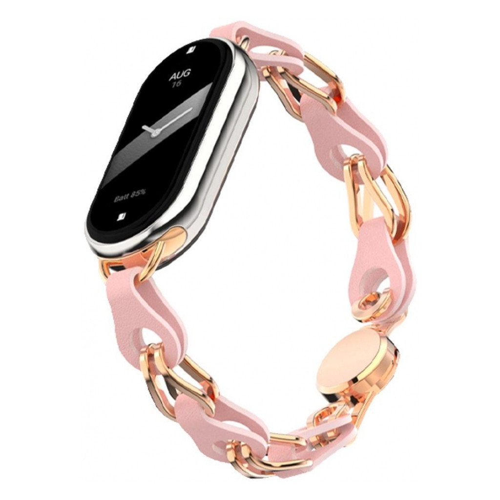 Ремінець для фітнес браслета ArmorStandart Chain Wristband for Xiaomi Mi Band 8 Pink Sand (ARM69923)