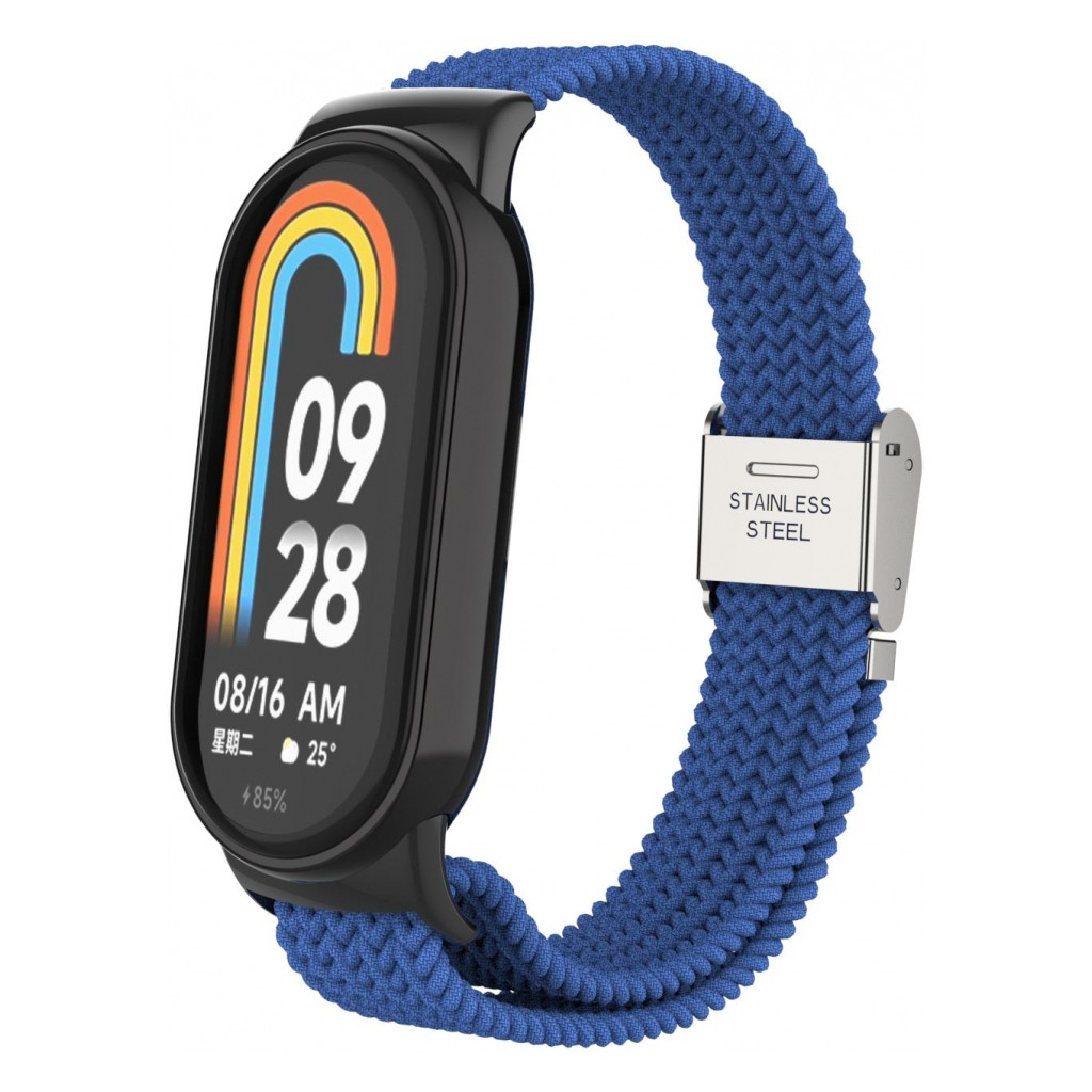 Ремінець для фітнес браслета ArmorStandart Braided Solo Loop for Xiaomi Mi Band 8 Blue (ARM69926)