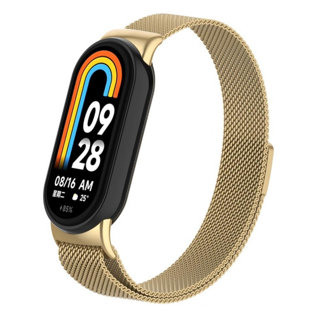 Ремінець для фітнес браслета ArmorStandart Milanese Magnetic Band for Xiaomi Mi Band 8 Gold (ARM69919)