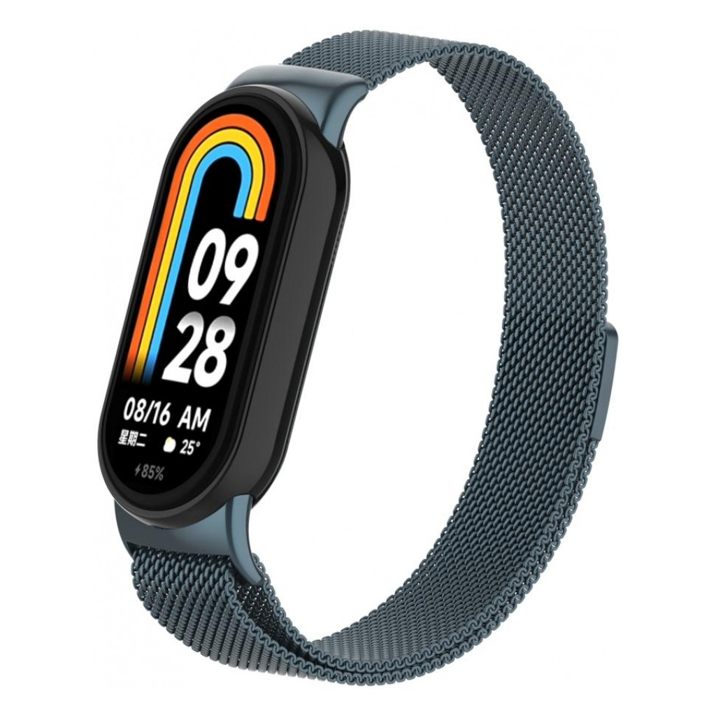 Ремінець для фітнес браслета ArmorStandart Milanese Magnetic Band for Xiaomi Mi Band 8 Titanium Grey (ARM69918)