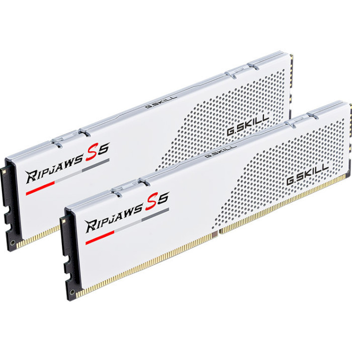 Оперативна пам'ять G.Skill 32 GB (2x16GB) DDR5 5600 MHz Ripjaws S5 White (F5-5600J4040C16GX2-RS5W)