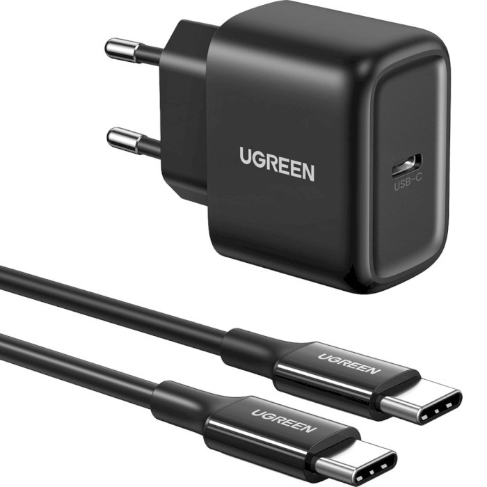 Зарядное устройство UGREEN CD250 25W Type-C PD Charger + C-C 2m Cable (UGR-50581)