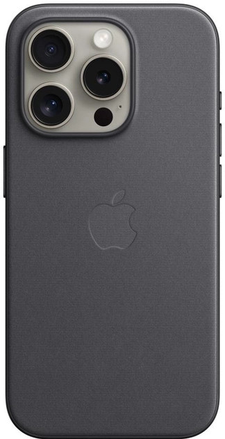 Панель Apple iPhone 15 Pro FineWoven Case with MagSafe - Black (MT4H3)