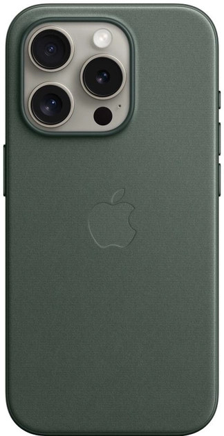Панель Apple iPhone 15 Pro FineWoven Case with MagSafe - Evergreen (MT4U3)