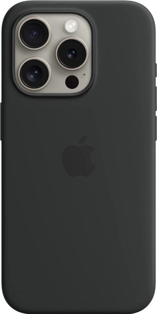 Панель Apple iPhone 15 Pro Silicone Case with MagSafe - Black (MT1A3)