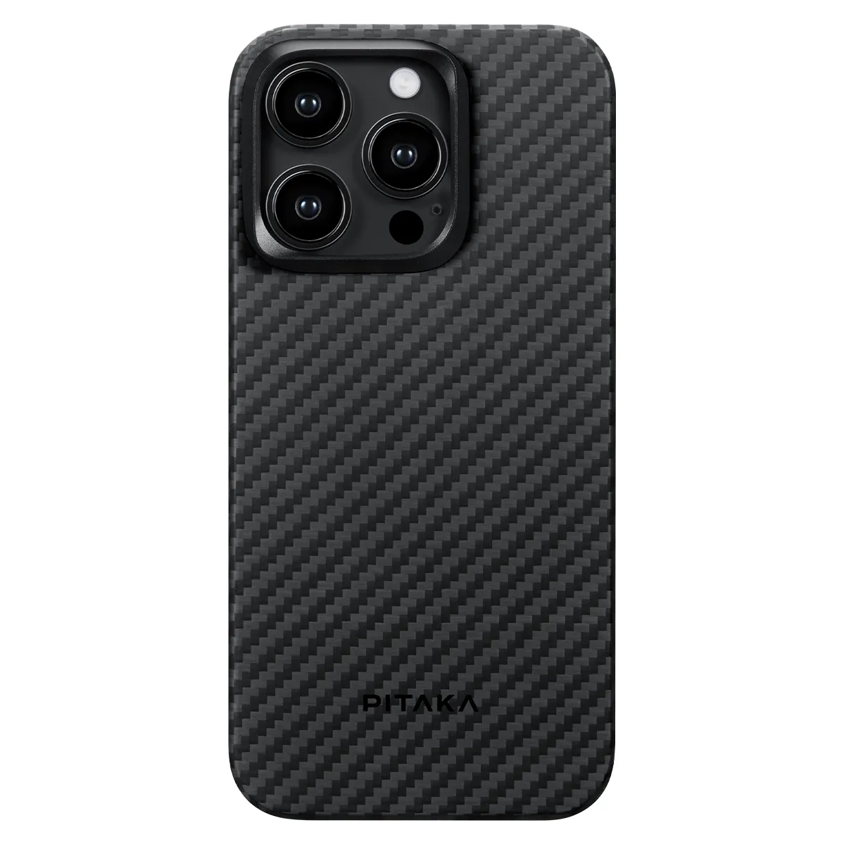 Чехол-накладка Pitaka iPhone 15 Pro MagEZ Case 4 Twill 1500D Black/Grey(KI1501P)