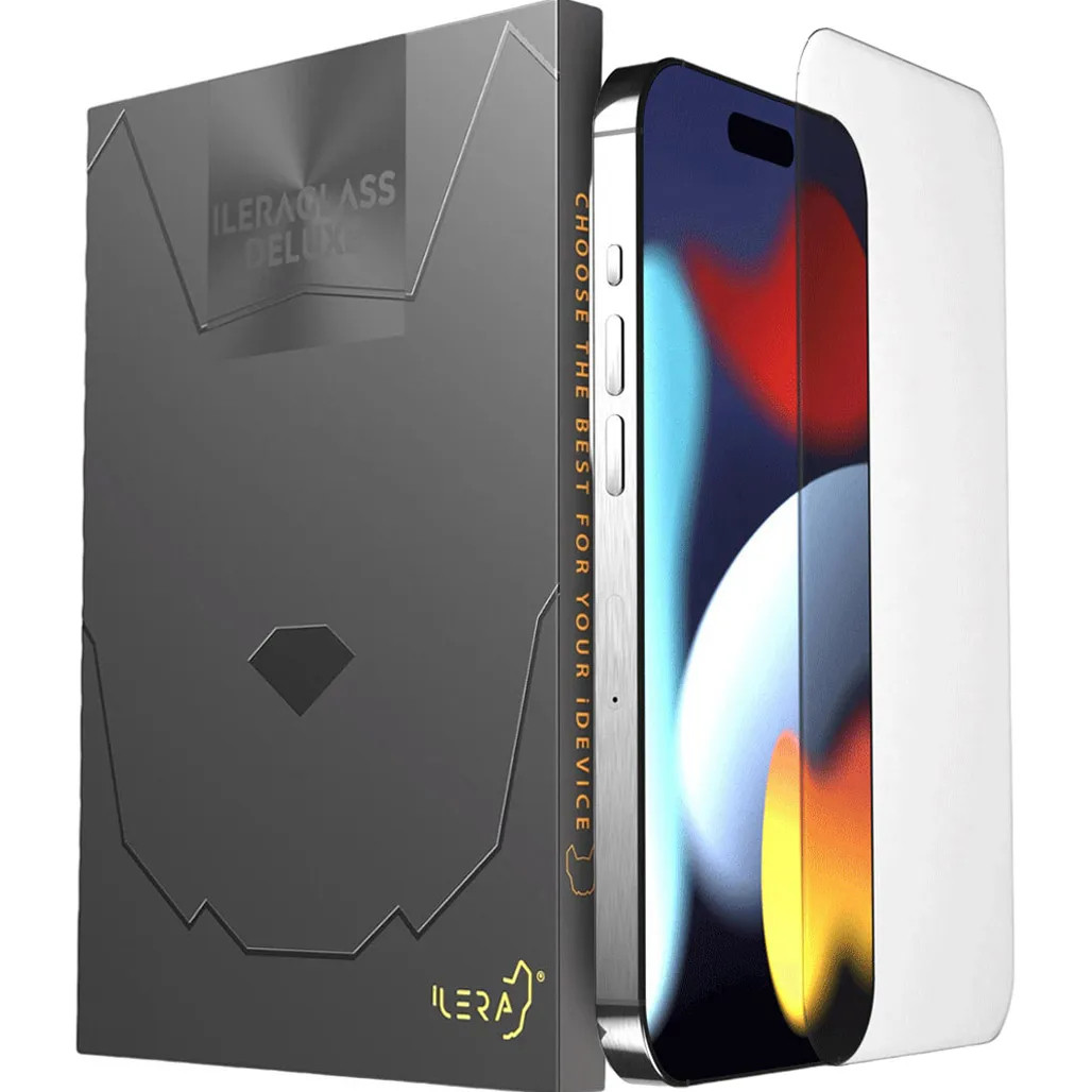 Захисне скло iLera Deluxe Frosted Glass iPhone 15 Plus (iLFrDL15Ps)