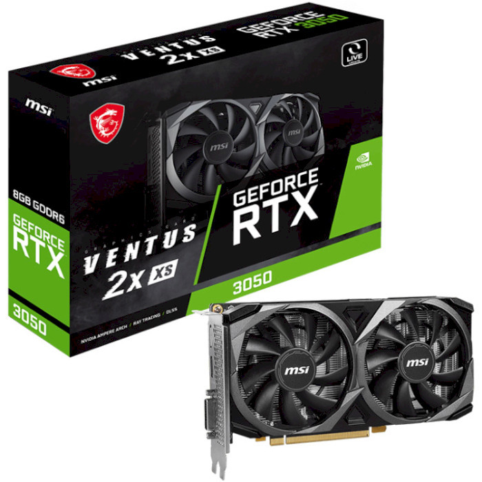Видеокарта MSI GeForce RTX 3050 VENTUS 2X XS 8G