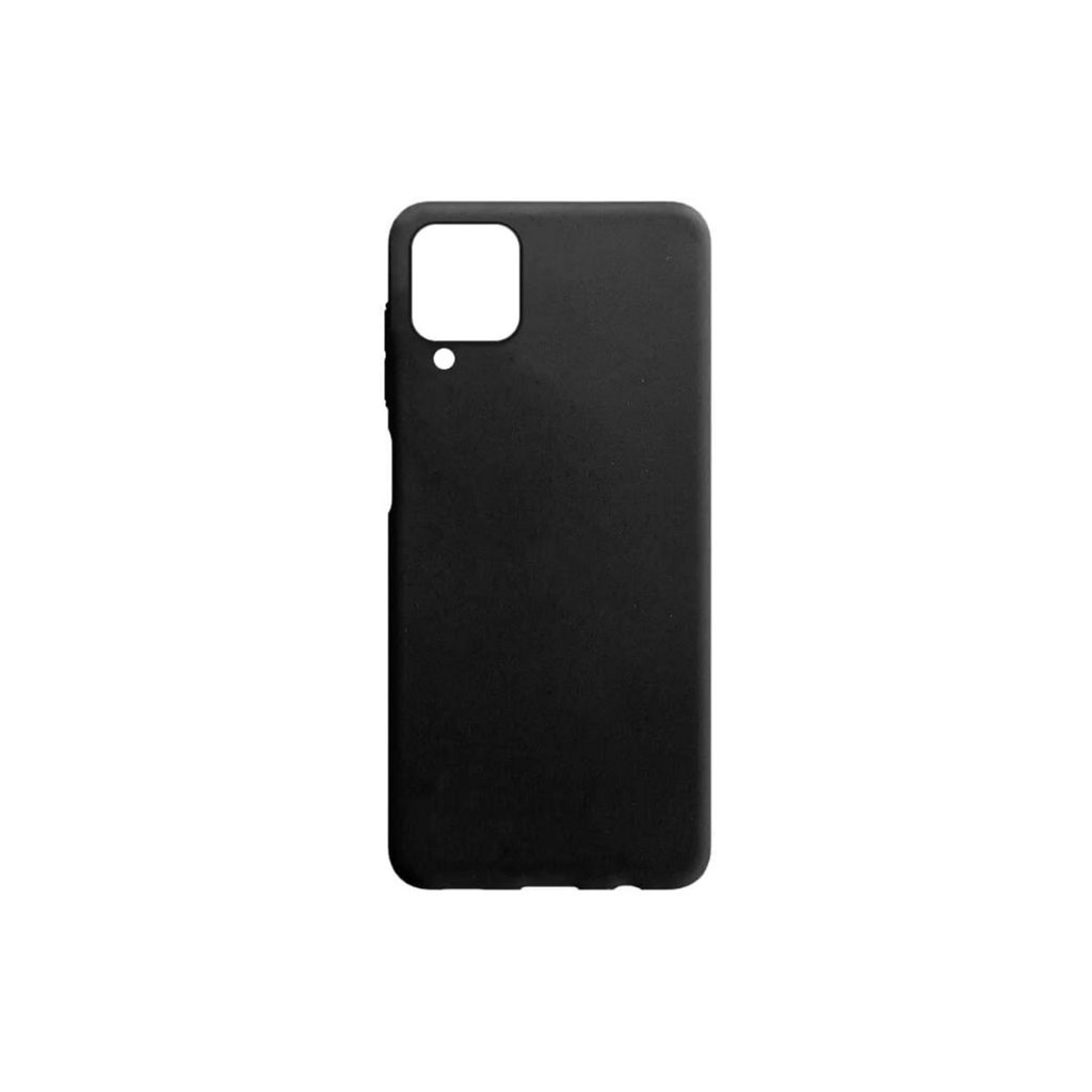 Чохол для смартфона Drobak Liquid Silicon Case для Samsung Galaxy A12 Black (707011)