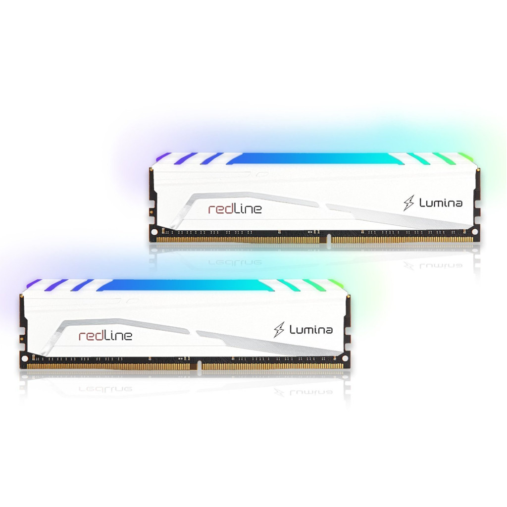 Оперативна пам'ять Mushkin DDR4 16GB (2x8GB) 3600 MHz Redline Lumina RGB White (MLB4C360JNNM8GX2)