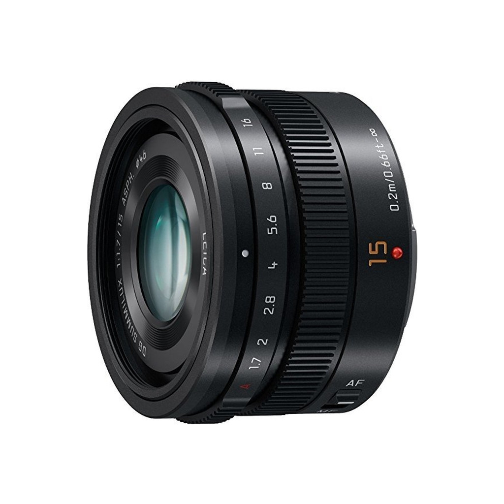 Об’єктив Panasonic Micro 4/3 Lens 15mm f/1.7 ASPH Black (H-X015E9-K)
