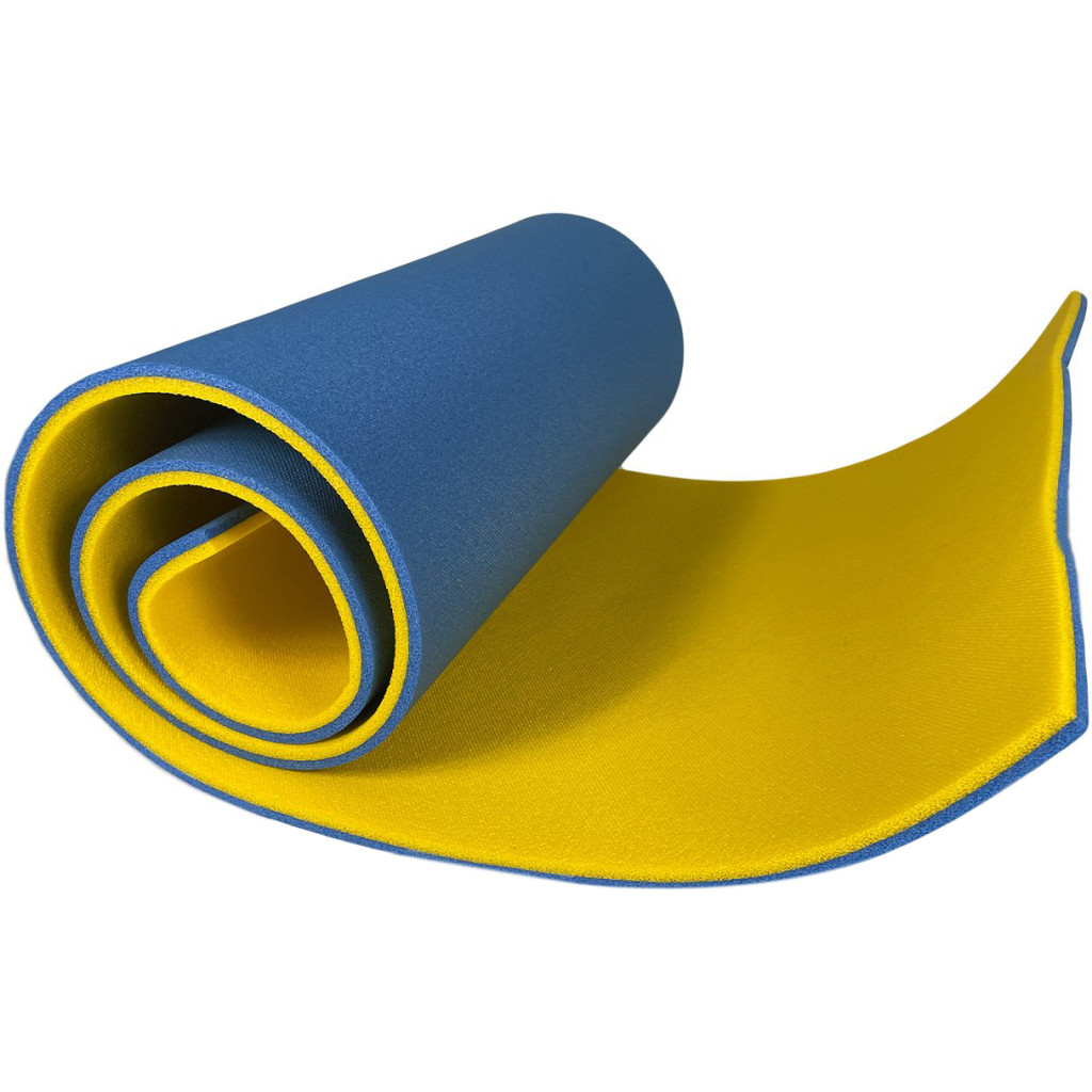 Туристический коврик Poputchik 16 х 1800 х 600 mm Yellow-blue (16-077-IS)