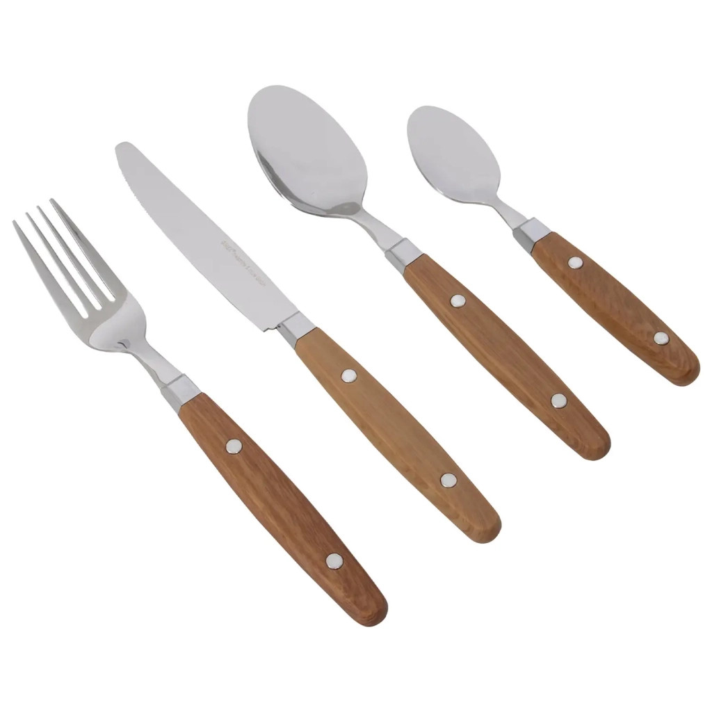 Посуда для отдыха и туризма Gimex Cutlery Nature 16 Pieces 4 Person Wood (6960904)