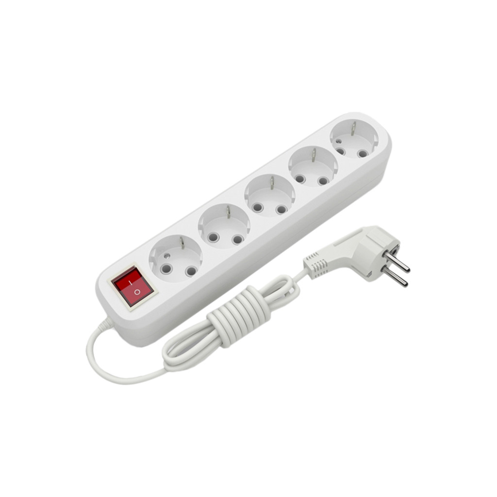 Мережевий фільтр Electrum C-ES-1815 5.0m 5sockets white (C-ES-1815)