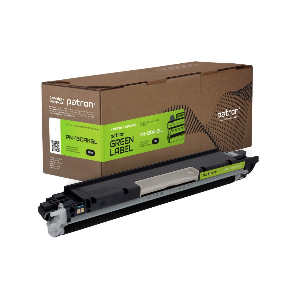 Картридж Patron HP 130A (CF350A) Green Label black (PN-130AKGL)