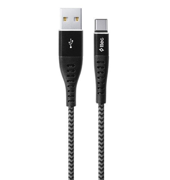 Кабель USB Ttec USB - USB-C ExtremeCable 1.5m Black (2DKX02CS)