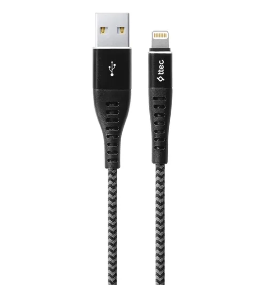 Кабель USB Ttec USB - Lightning ExtremeCable 1.5m Black (2DKX01LS)