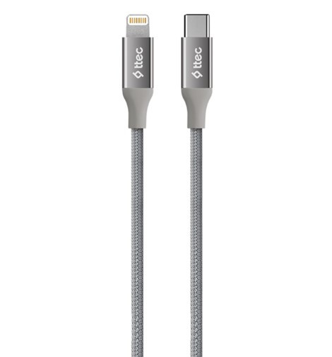 Кабель USB Ttec USB-C - Lightning 1.5m Space Gray (2DK41UG)